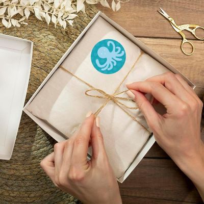 216PK Nautical Octopus Chocolate Labels Image 1