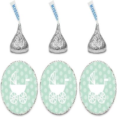 216PK Neutral Carriage Chocolate Labels Image 1