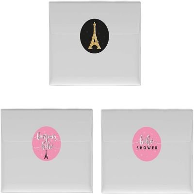 216PK Paris Chocolate Drop Labels Image 2