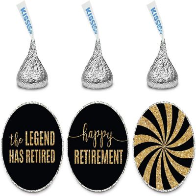216PK Retirement Black Gold Labels Image 1
