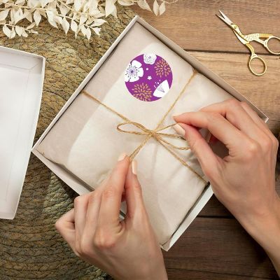 216PK Spring Floral Lavender Drop Labels Image 2