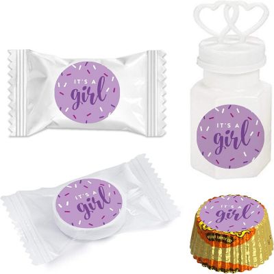 216PK Sprinkle Lavender Chocolate Labels Image 1