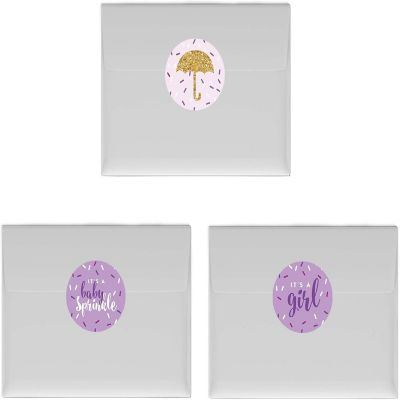 216PK Sprinkle Lavender Chocolate Labels Image 2