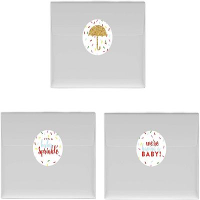216PK Sprinkle Rainbow Chocolate Labels Image 2