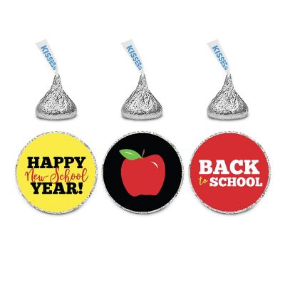 216PK Teacher Apple Chocolate Drop Label Image 1