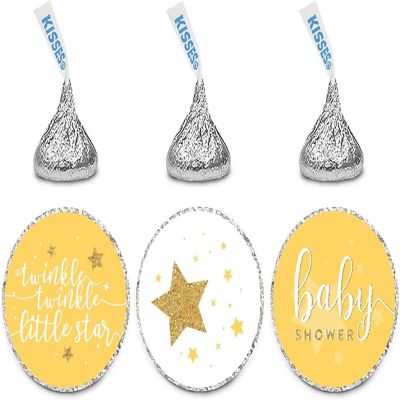 216PK Twinkle Yellow Chocolate Labels Image 1