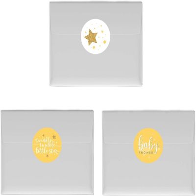 216PK Twinkle Yellow Chocolate Labels Image 2