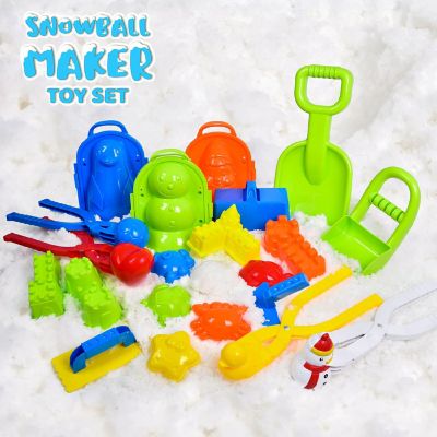 21PCS Snowball Maker Sand Shovel and Molds Set for Kids Outdoor Winter Summer Beach Toys Image 2