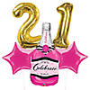 21st Birthday Balloon Bouquet - 6 Pc. Image 1