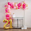 21st Birthday Balloon Garland Kit - 124 Pc. Image 1