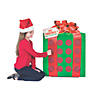 22 1/2" x 27 1/2" Christmas Gift Red & Green Cardboard Prize Punch Game Image 1