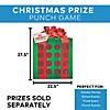 22 1/2" x 27 1/2" Christmas Gift Red & Green Cardboard Prize Punch Game Image 2