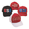 22" - 25" Patriotic Mesh Back Polyester Trucker Hats - 12 Pc. Image 1