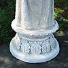 22.5" Standing Angel with Birdbath Votive Candle Holder Outdoor Garden Statue Image 3