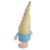 22" Blue and Pink Standing Plush Gnome Figure with a Polka Dot Hat Image 4