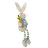 22" Blue and White Boy Bunny with Dangling Bead Legs Image 2