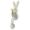 22" Blue and White Boy Bunny with Dangling Bead Legs Image 3
