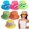 22" Brightly Colored Bucket Hat Assortment Kit - 36 Pc. Image 1