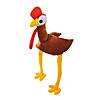 22" circ. Brown Chicken Polyester Hat with Extended Legs Image 1