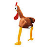 22" circ. Brown Chicken Polyester Hat with Extended Legs Image 3