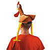 22" circ. Brown Chicken Polyester Hat with Extended Legs Image 4