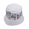 22" circ. Color Your Own Zoom In VBS Polyester Bucket Hats - 12 Pc. Image 1