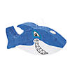 22" x 10 1/2" Jawsome Blue & White Grinning Shark Papier-m&#226;ch&#233; Pi&#241;ata Image 1