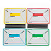 22" x 17" Four Square Yellow, Red, Blue & Green Dry Erase Magnetic Sheets- 4 Pc. Image 1