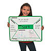 22" x 17" Four Square Yellow, Red, Blue & Green Dry Erase Magnetic Sheets- 4 Pc. Image 2