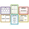 22" x 17" Large Dry Erase Laminted Math Graphic Organizers - 6 Pc. Image 1