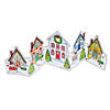 22&quot; x 7 1/4&quot; Color Your Own Christmas Village Stand-Ups Image 1