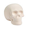 22" x 7" DIY White Ceramic Skull Halloween Decoration Painting Craft Image 1
