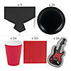 226 Pc. Rock Star Party Tableware Kit for 24 Guests Image 1
