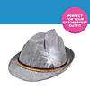 23 1/2" circ. Gray German Alpine Felt Hat with Feather Image 2