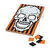 23 1/2" x 35 1/2" Large Halloween Skull Board Black & Orange Bean Bag Toss Game Image 1