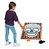 23 1/2" x 35 1/2" Large Halloween Skull Board Black & Orange Bean Bag Toss Game Image 1