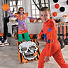 23 1/2" x 35 1/2" Large Halloween Skull Board Black & Orange Bean Bag Toss Game Image 2