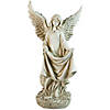 23.25" Ivory Religious Angel Outdoor Bird Bath Statue Image 1