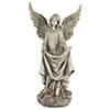 23.25" Ivory Religious Angel Outdoor Bird Bath Statue Image 1