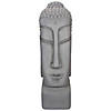 23.25" Large Buddha Head Outdoor Statue Image 1