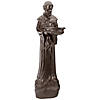 23.5" Bronze St. Francis of Assisi Religious Bird Feeder Outdoor Statue Image 1