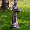 23.5" Bronze St. Francis of Assisi Religious Bird Feeder Outdoor Statue Image 1