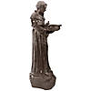 23.5" Bronze St. Francis of Assisi Religious Bird Feeder Outdoor Statue Image 2