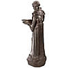 23.5" Bronze St. Francis of Assisi Religious Bird Feeder Outdoor Statue Image 3