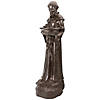 23.5" Bronze St. Francis of Assisi Religious Bird Feeder Outdoor Statue Image 4