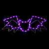 23.5" LED Lighted Purple Bat 4 Function Halloween Window Silhouette Image 1