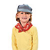 23" Bulk 48 Pc. Kids Train Engineer White & Black Stripe Cotton Hats Image 1