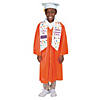 23" circ. Childs DIY White Polester Graduation Caps - 12 Pc. Image 2