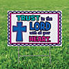 23" x 15" Color Your Own Trust in the Lord Yard Sign Image 1