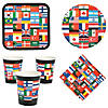 232 Pc. Flags of All Nations Party Tableware Kit for 50 Guests Image 1